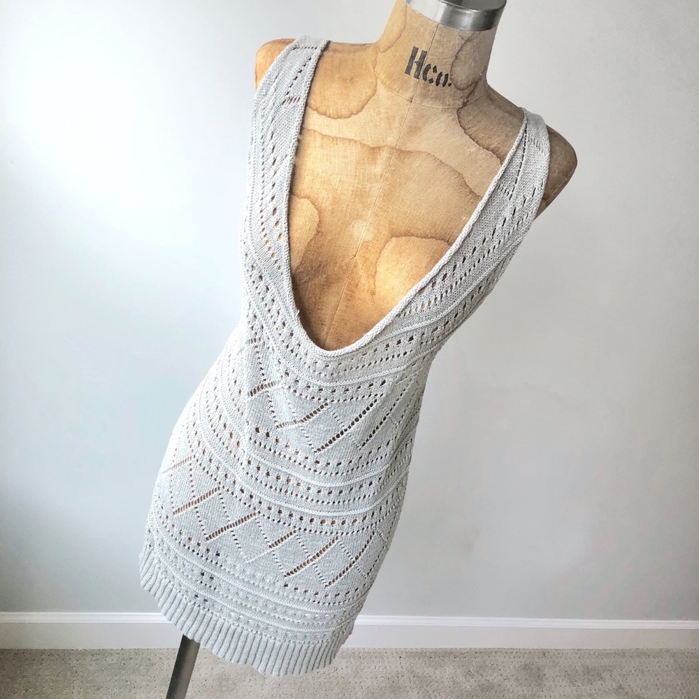 Smitten Tunic Sweater Top Vest Dress